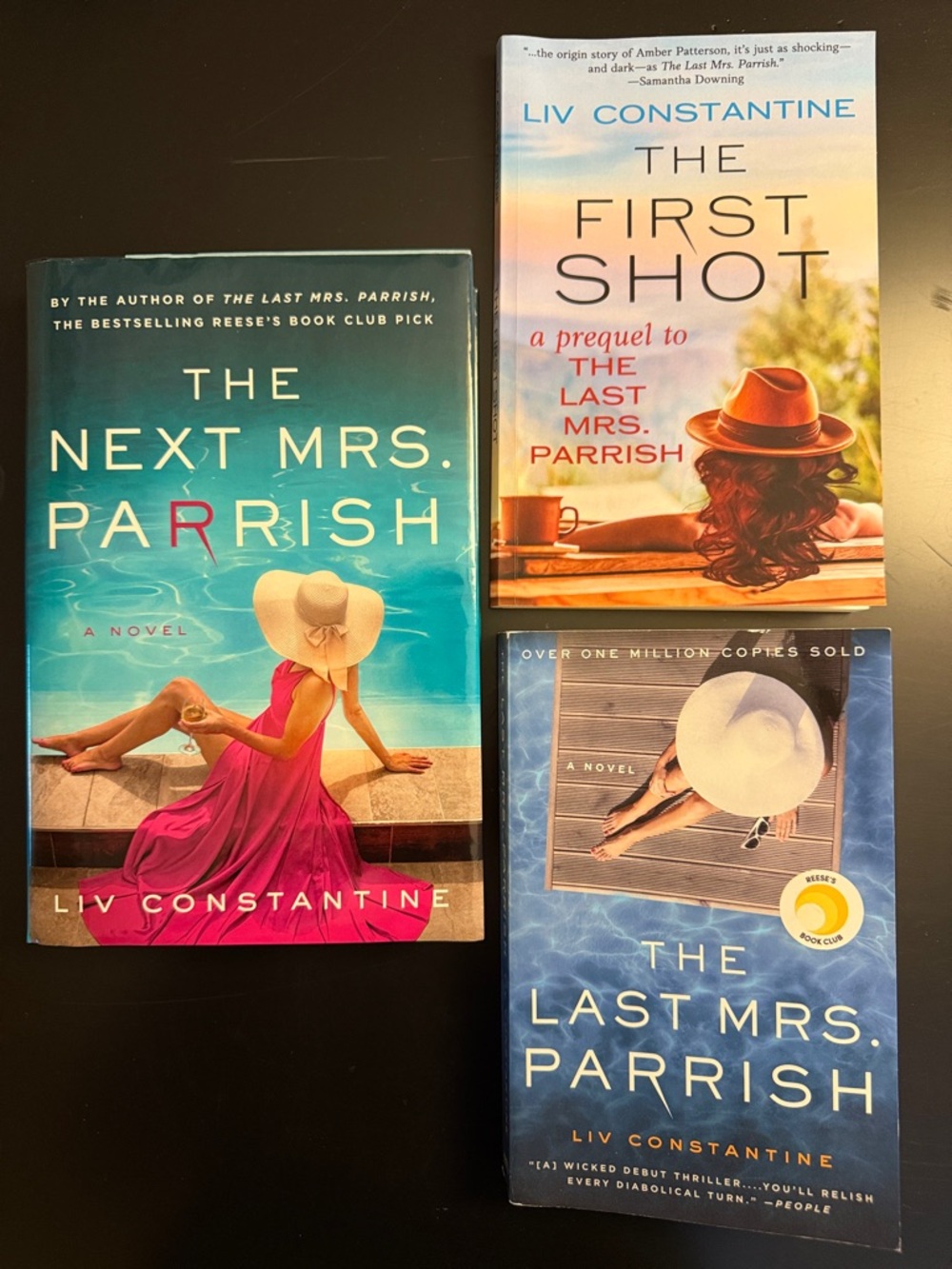 Liv Constantine’s The Next Mrs Parrish, The Last Mrs Parrish, The First Shot